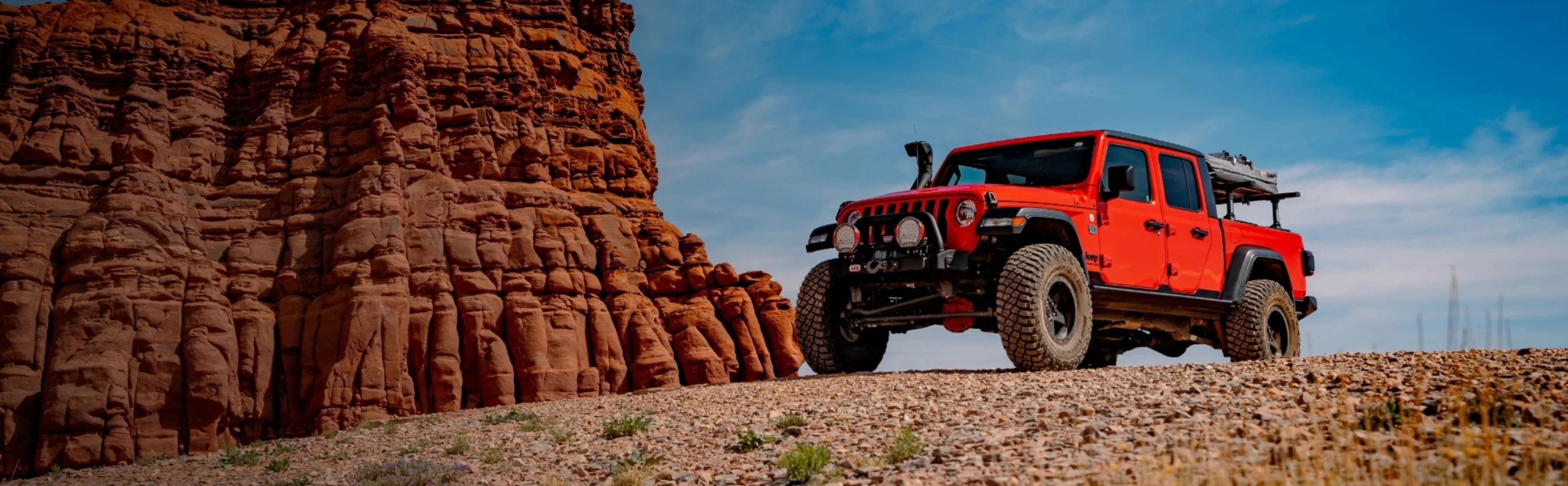 jeep at moab with gradient